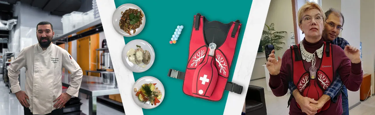 Жилет стимулятор и кулинарный мастер-класс